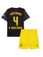 Borussia Dortmund Nico Schlotterbeck #4 Vieraspaita Lasten 2024-25 Lyhythihainen (+ shortsit)